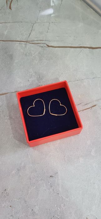 Женские серьги сердечки