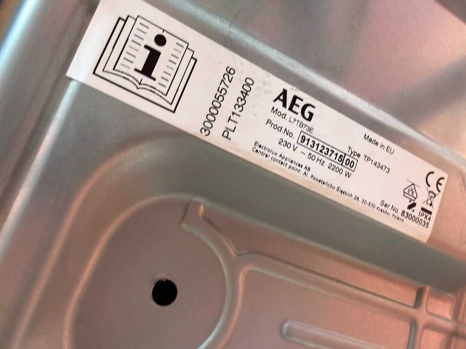 Пералня AEG L7TB73E Горно Зареждане Отваряне Бяла