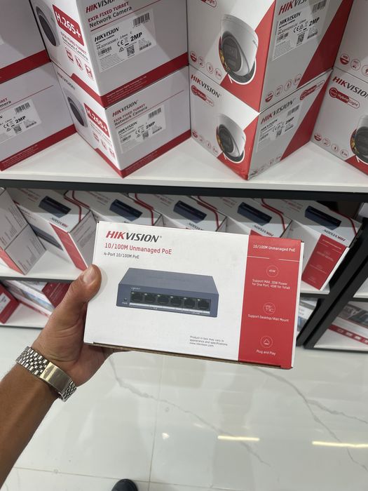 DS-3E0106MP-E/M Hikvision poe svich 4+2