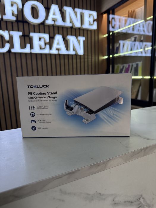 TokLuck P5 Cooling Stand With Controller  Charger