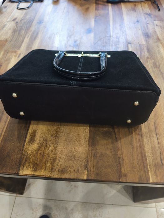 Geantă tip servietă / laptoptas,, material tip suede