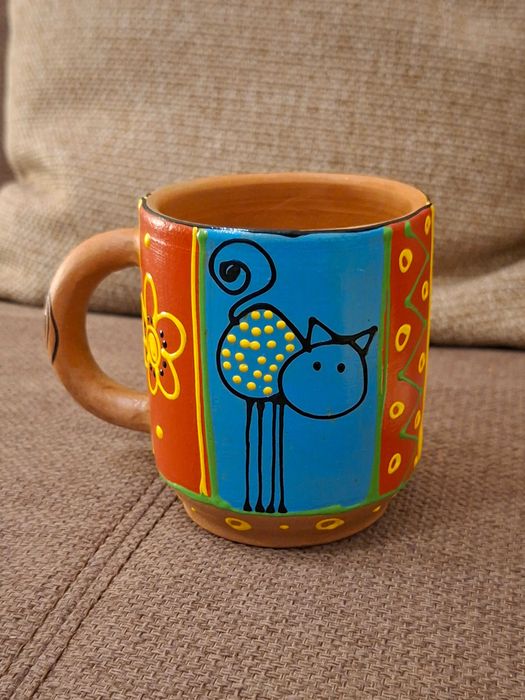 Cana ceramica pictata pt copii