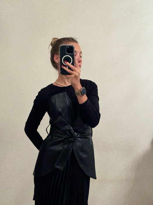 Кожаный корсет, новый