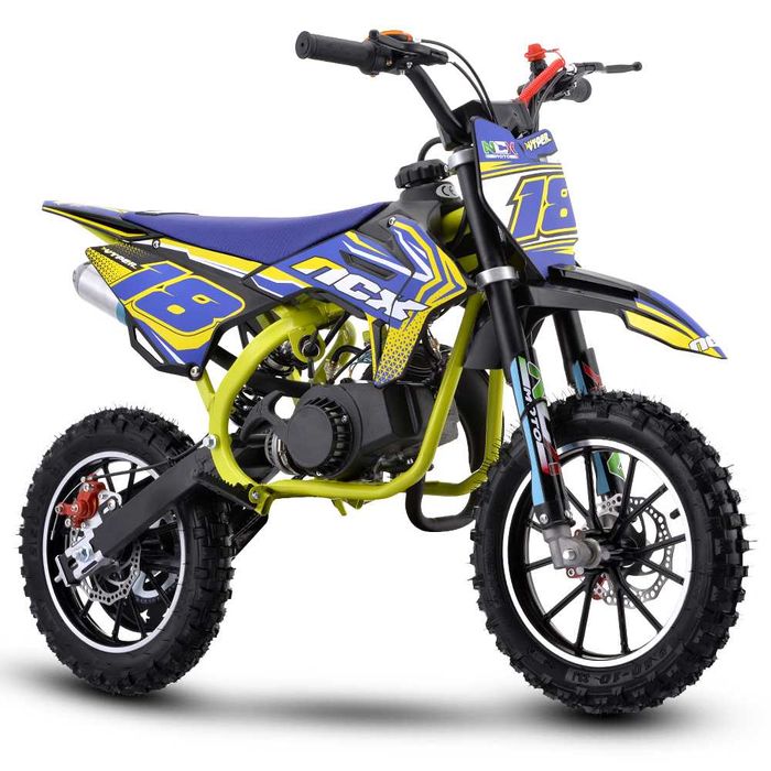 Motocicleta cross copii NCX Vyper Evo Race Pro 10/10 albastru/galben