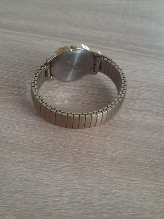 Ceas Timex Easy Reader Gold - Indiglo - Curea Elastică Stare Excelenta