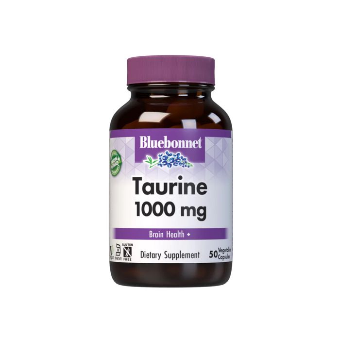Bluebonnet Taurine 1000 mg — для поддержки нервной системы и сердца