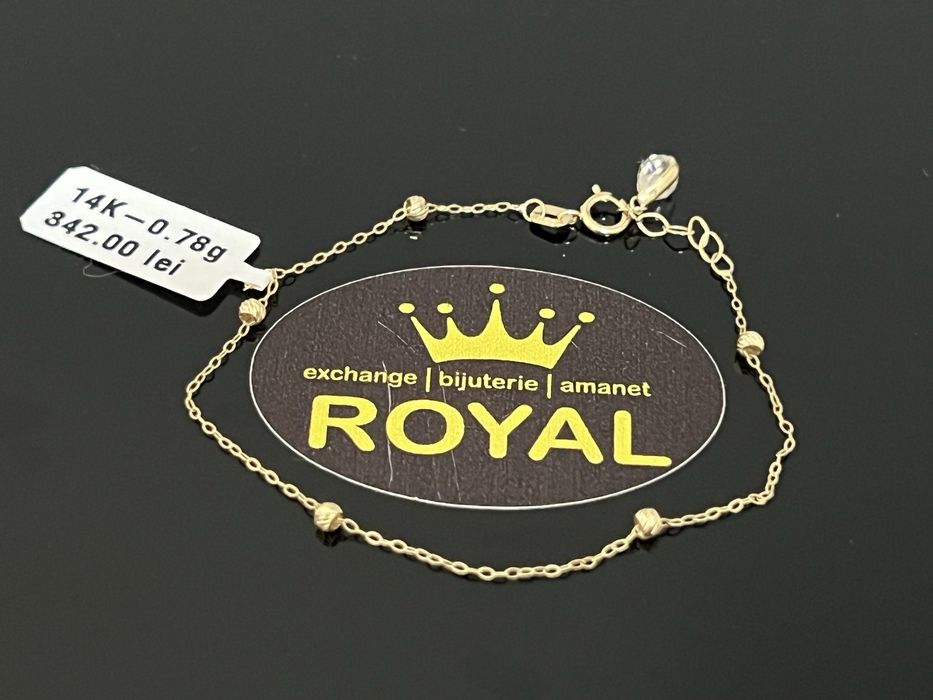 Bijuteria Royal CB : Bratara copil aur 14k 585  0,78 gr