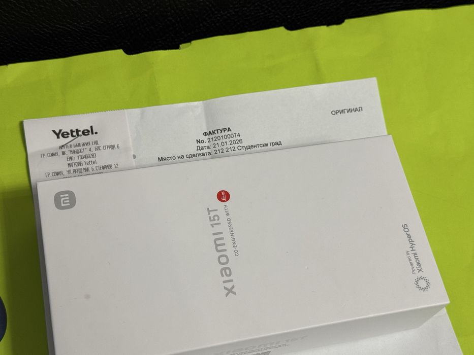 КАТО НОВ 512GB Xiaomi 15T Yettel Гаранция 2028г. Rose Gold