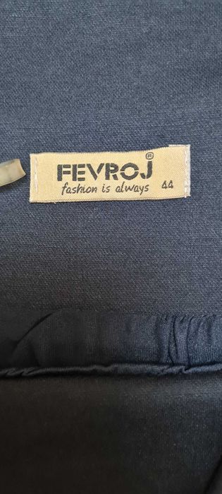 fusta noua din stofa culoare bleumarin