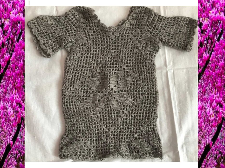 Рокля Ръчно Плетени Детски Жилетки Плетени Елеци Отличен подарък