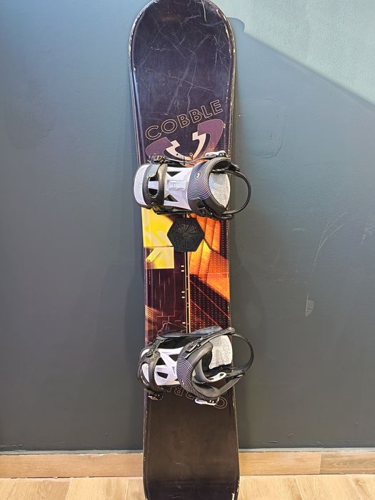 Placa snowboard cu legături și husa