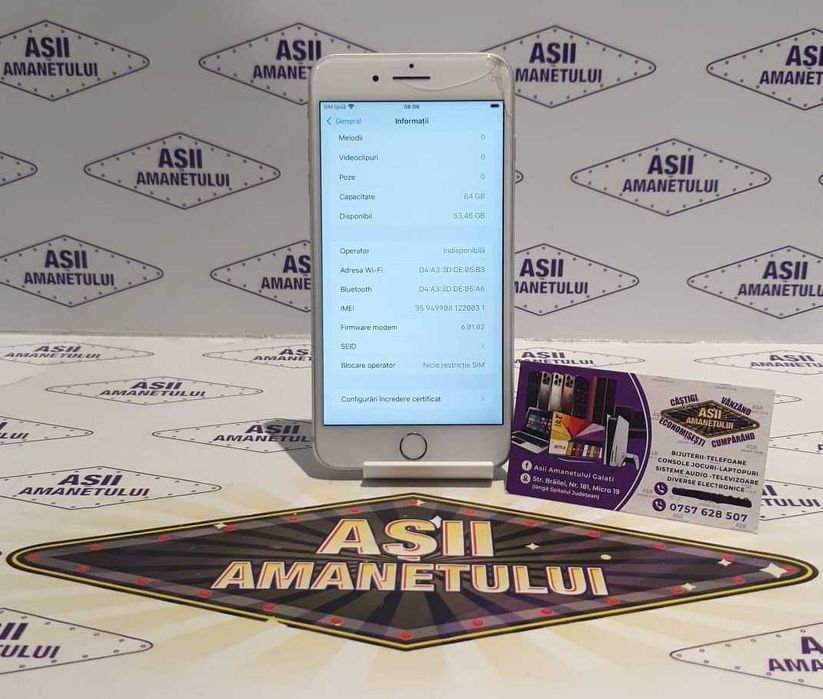 Asii Amanetului - iPhone 8 Plus, 64GB, 85% Baterie