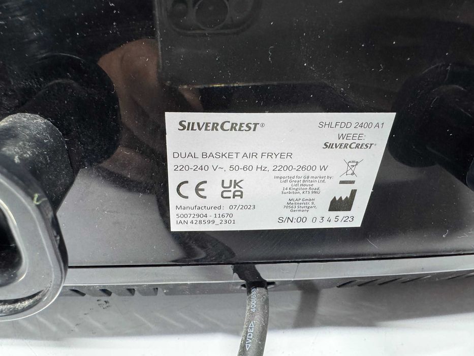 Фритюрник / Eър фрайър Silvercrest - 2600 W