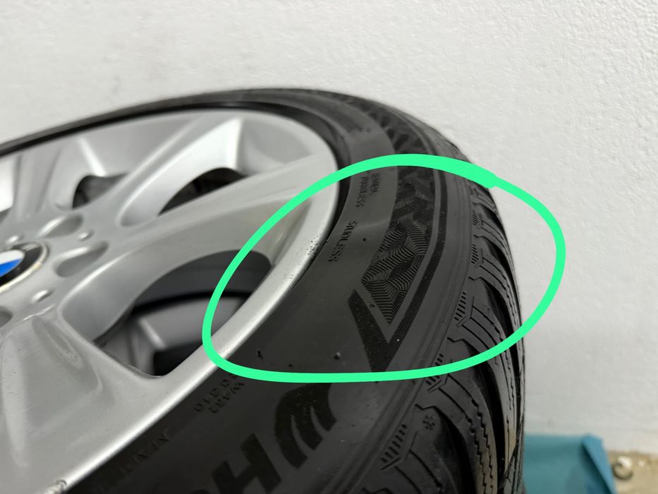 Jante bmw style 394 R17 cu anvelope Hankok RS3