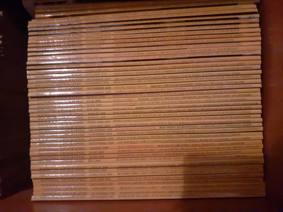 Revista ,,NATIONAL GEOGRAFIC" , primele 98 de numere, mai2003-iun2011