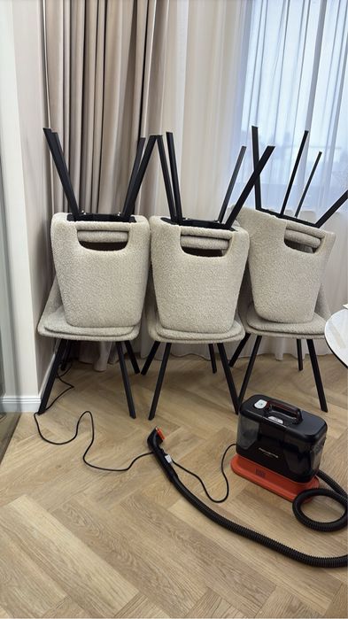 Scaun. Tapitat Dinning XXXLutz Bej, Maro, Gri