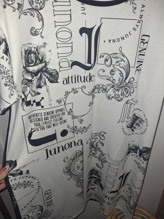 Рокля Junona черно бяла