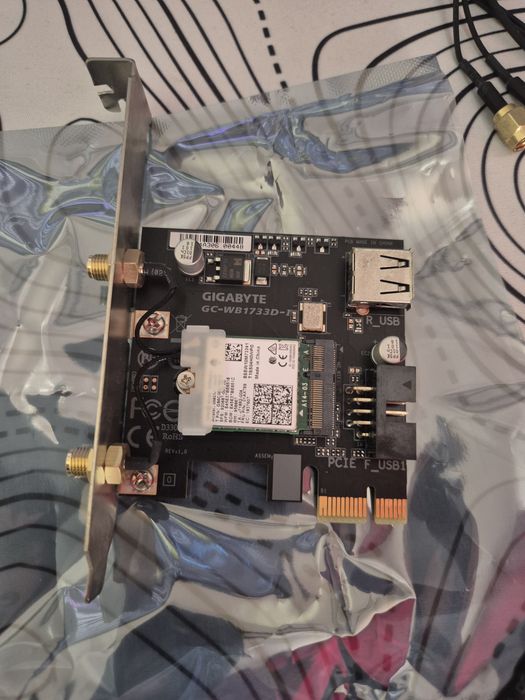Placă de rețea wireless GIGABYTE WB1733D-I Dual-Band + Bluetooth 5