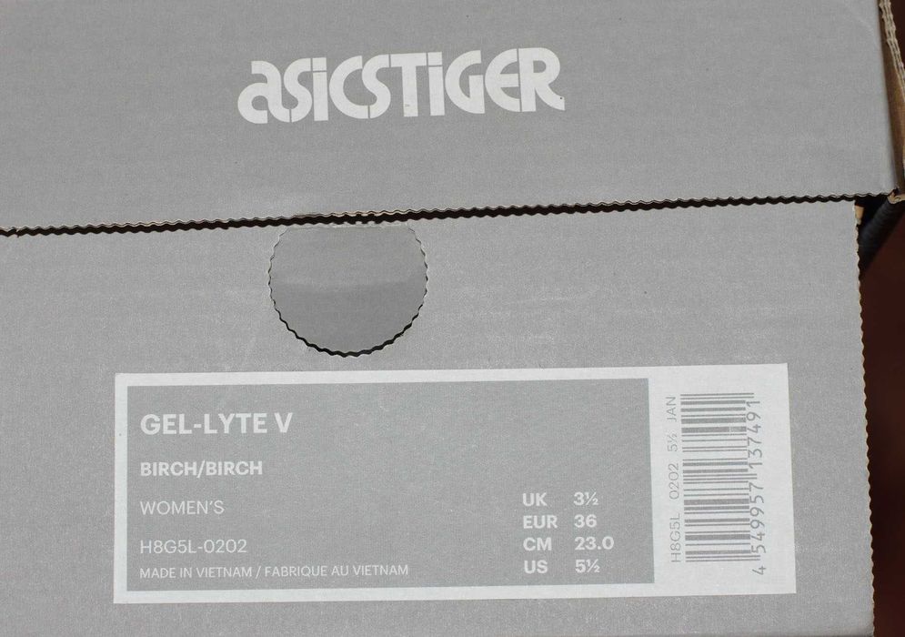 Маратонки женски ASICS Tiger EU 36 GEL-LYTE V5 H8G5L Бреза Birch АСИКС