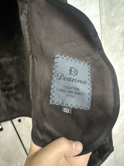 Дубленка мужская коричневая