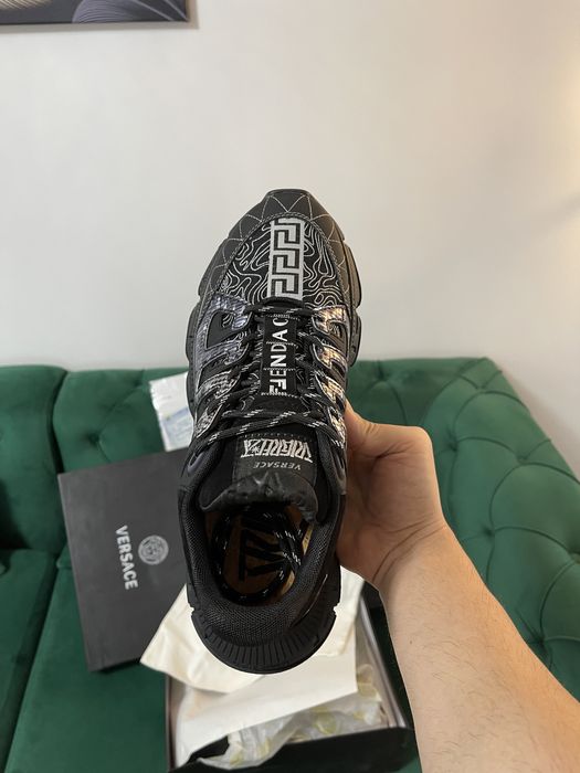 Adidasi Versace piele naturala Full Box Premium