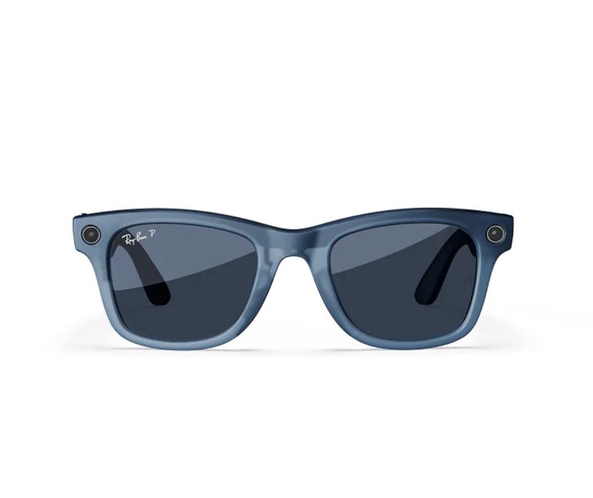 Rayban meta wayfarer Matte Jeans Transparent Dusty blue