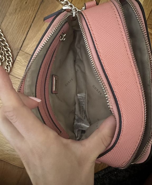 Дамска чанта Guess, розова