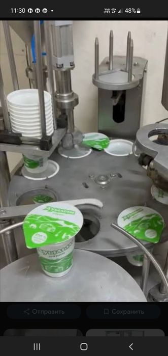 Станок для разлива и запаковки айрана