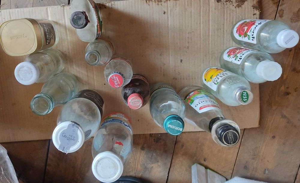 Бутылочки стеклянные