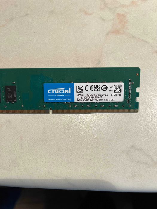 Ram Crucial 32 GB 3200 MHz