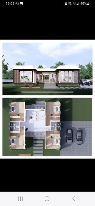 Case pe structura metalica