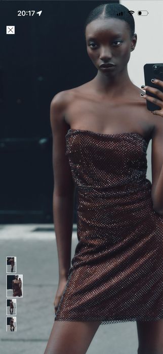 Вайръл винено червена рокля на Zara в М размер, с етикет