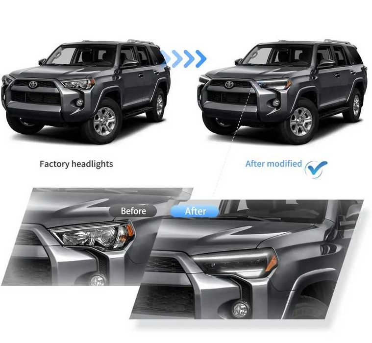 Комплект фарове  14-24 Toyota 4Runner Dynamic  Breathe/Welcome