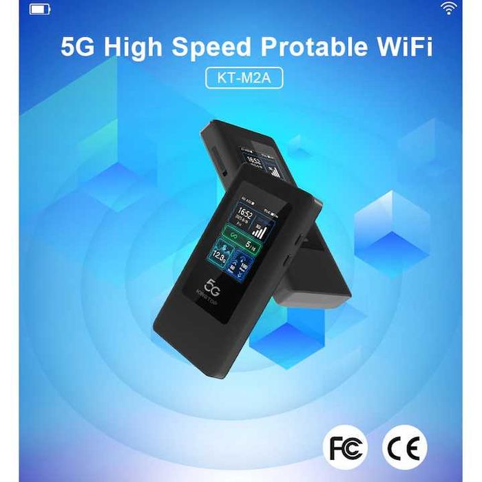 Router  cu cartela SiM pe baterie, 5G, afisaj LED, WIFI6, hotspot