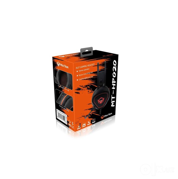 ! Гарнитура Meetion HP020 Black проводная игровая с микрофоном