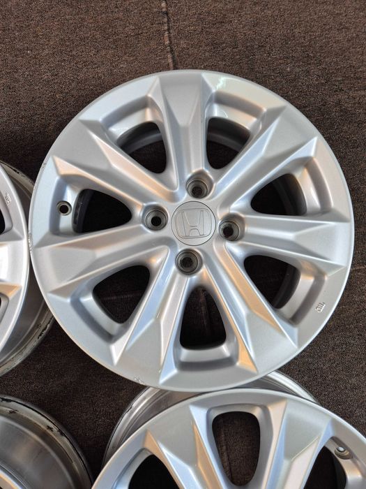 4 Jante Aliaj 4x100 15'' 5.5J ET 45 - OEM Honda JAZZ - Enkei Japonia - JANTE CA NOI !