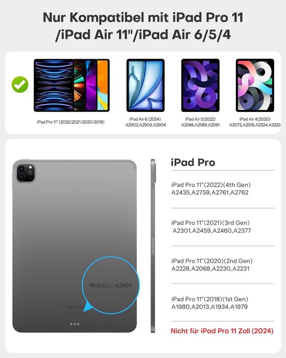 Калъф с клавиатура за iPad Pro 11 Inch,Гаранция