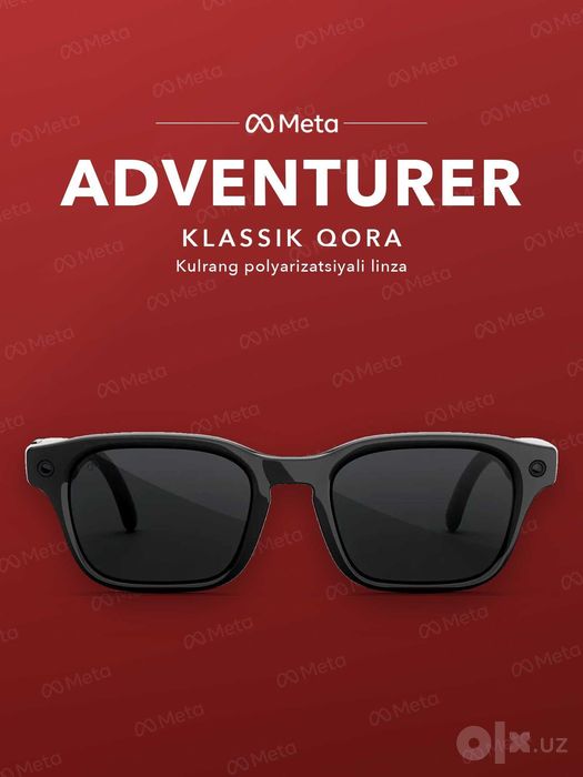 Meta Glasses Adventurer Classic Black, polyarizatsiya — original