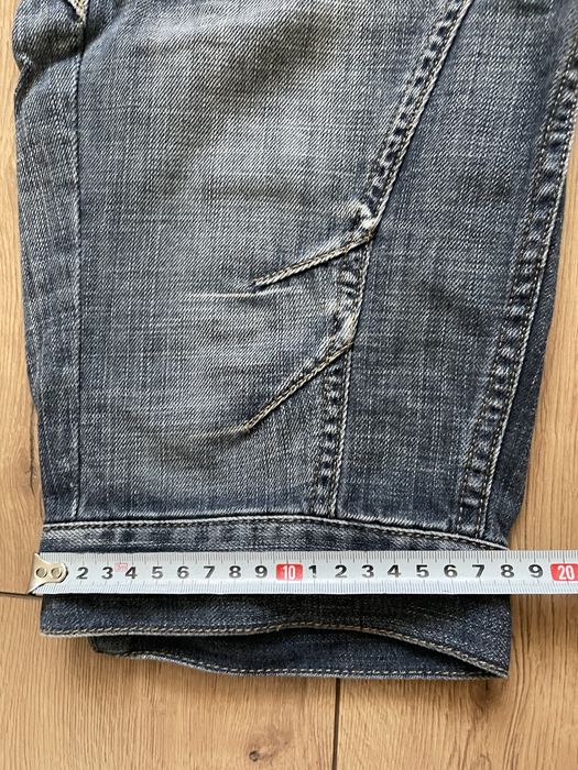 Къси дънки с еластичен колан, размер EUR 36