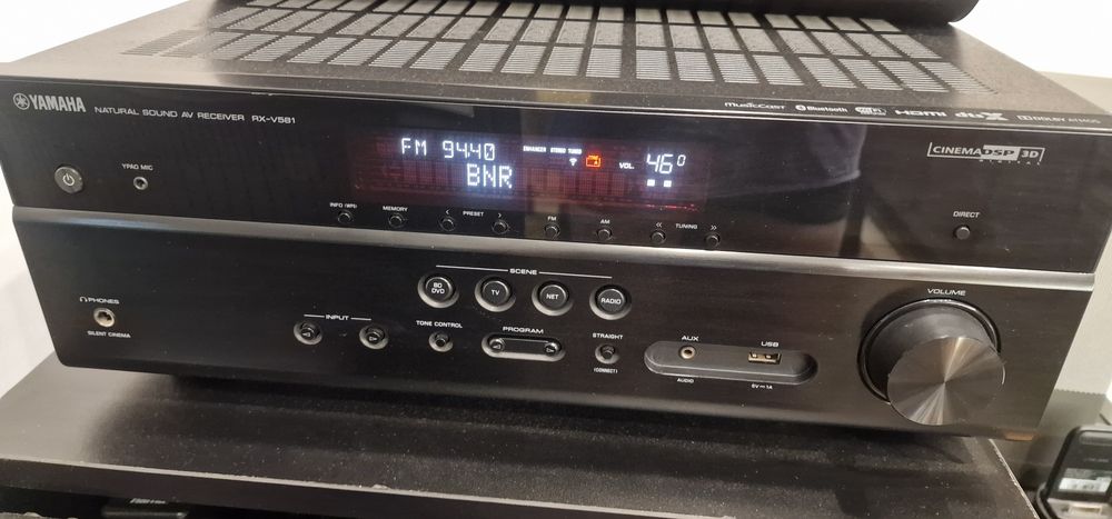 Yamaha RX-V581  (Dolby Atmos, DTS:X, 4K HDR, MusicCast)