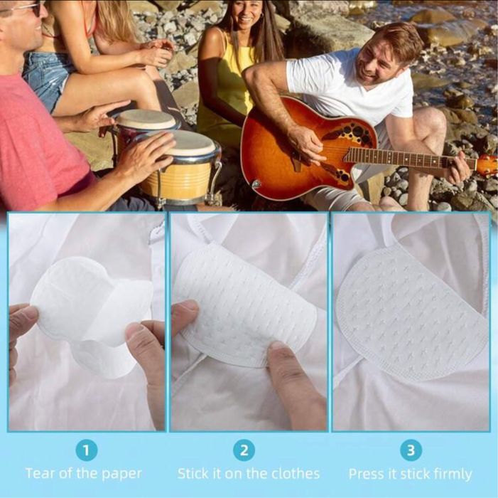 Дишащи и бързосъхнещи подплънки/ превръзки за подмищници против пот и потни петна по дрехите - 10 броя