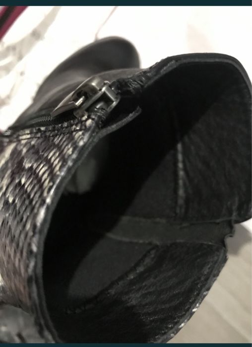 Cizme/botine din piele, Dasha, marimea38.