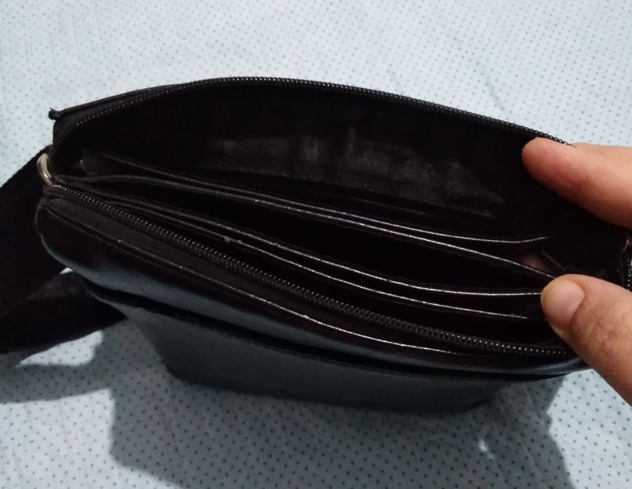 Сумка мужская кожа через плечо