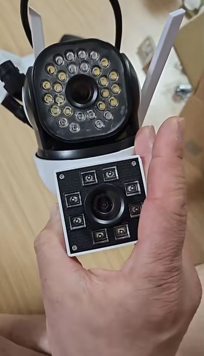 Camera de supraveghere dubla WIFi Microfon 4k