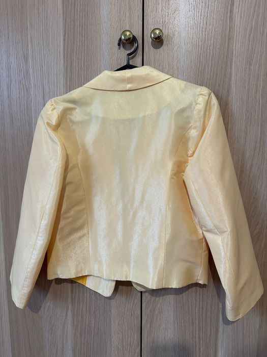 Bolero elegant, galben sidefat