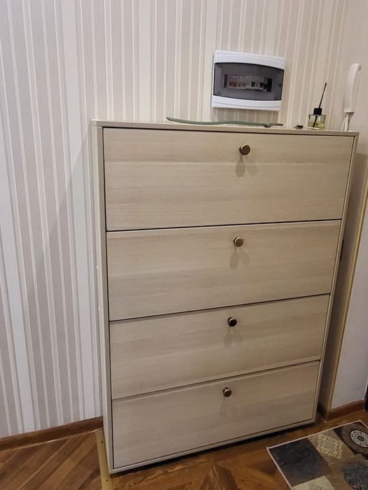 Шкаф для обуви, цвет  бежевый