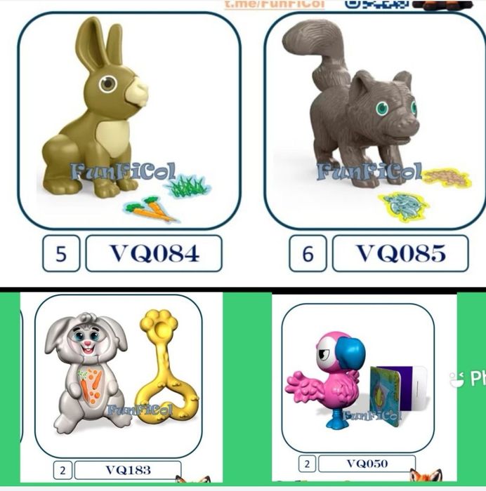 Киндер игрушки из разных серий