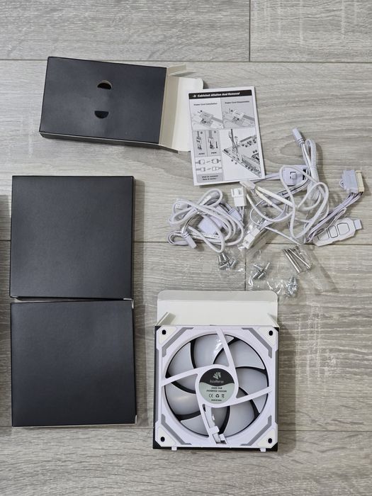 Set 3 ventilatoare PC AsiaHorse COSMIQ 120mm RGB inversat-PWM,2000RPM