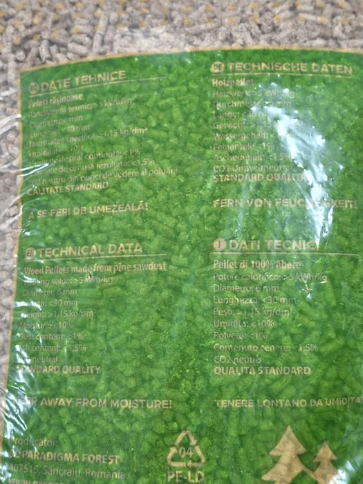 NOU !! Peleti certificati