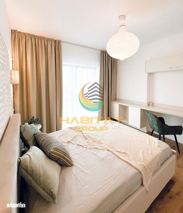 One Cotroceni Park 2 camere 5/8, parcare + boxa, complet utilat mobila